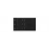 ICY BOX IB-563SSK 2x 5,25 colio saugojimo įrenginio dėklas Juodas