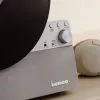 Diržinės pavaros garso patefonas Lenco LSA-071SI, visiškai automatinis, pilkas, Bluetooth, 3,5 mm, 10 W