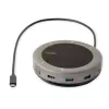 StarTech.com USB-C garsiakalbio dokinimo stotelė, mini nešiojama konferencijų garsiakalbis ir garso dokas, USB-C į VGA/4K HDMI, 2x USB-A šakotuvas, mikrofonas/garsiakalbis, Teams/Zoom/Softphone garsiakalbis