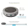 StarTech.com USB-C garsiakalbio dokinimo stotelė, mini nešiojama konferencijų garsiakalbis ir garso dokas, USB-C į VGA/4K HDMI, 2x USB-A šakotuvas, mikrofonas/garsiakalbis, Teams/Zoom/Softphone garsiakalbis