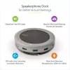StarTech.com USB-C garsiakalbio dokinimo stotelė, mini nešiojama konferencijų garsiakalbis ir garso dokas, USB-C į VGA/4K HDMI, 2x USB-A šakotuvas, mikrofonas/garsiakalbis, Teams/Zoom/Softphone garsiakalbis