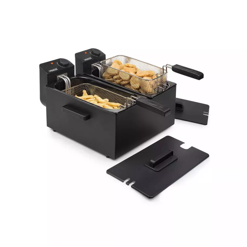 Gili gruzdintuvė Princess 183028 Double Juoda Fryer 6 L 3600 W