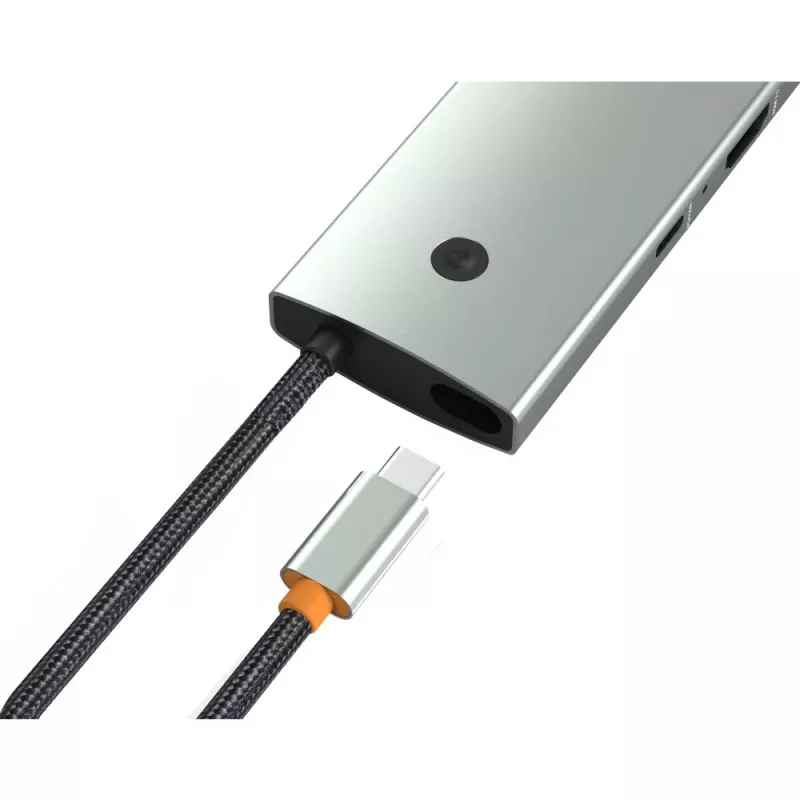Techly IUSB32C-HUB6HPDI sąsajos koncentratorius USB 3.2 Gen 1 (3.1 Gen 1) Type-C 5000 Mbit/s aliuminis
