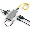 Techly IUSB32C-HUB6HPDI sąsajos koncentratorius USB 3.2 Gen 1 (3.1 Gen 1) Type-C 5000 Mbit/s aliuminis