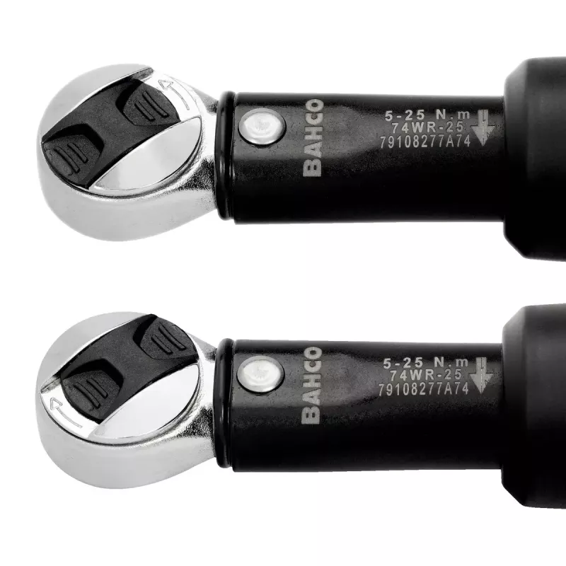 Dinamometrinis raktas Bahco 74WR-15 15-75 Nm reguliuojamas reketinis