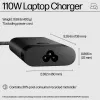 HP 110W USB-C nešiojamojo kompiuterio įkroviklis, nešiojamasis kompiuteris, vidaus, 43 - 63 Hz, 110 W, 5V/9V/12V/15V/20V, 1,6 A