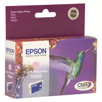 Epson Hummingbird vienetinis paketas šviesiai purpurinis T0806 Claria fotorašalas