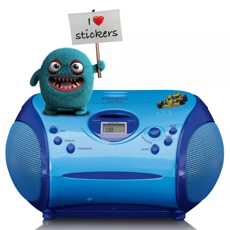 Nešiojamasis radijas Lenco SCD-24BU Kids FM 4W 60dB