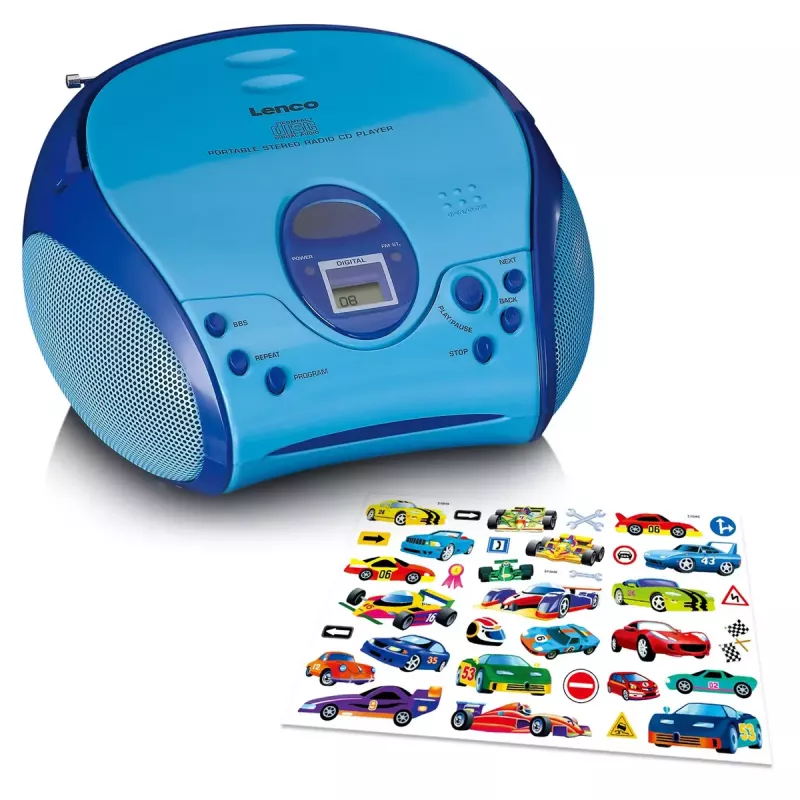 Nešiojamasis radijas Lenco SCD-24BU Kids FM 4W 60dB