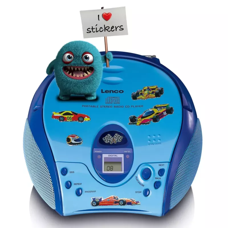 Nešiojamasis radijas Lenco SCD-24BU Kids FM 4W 60dB
