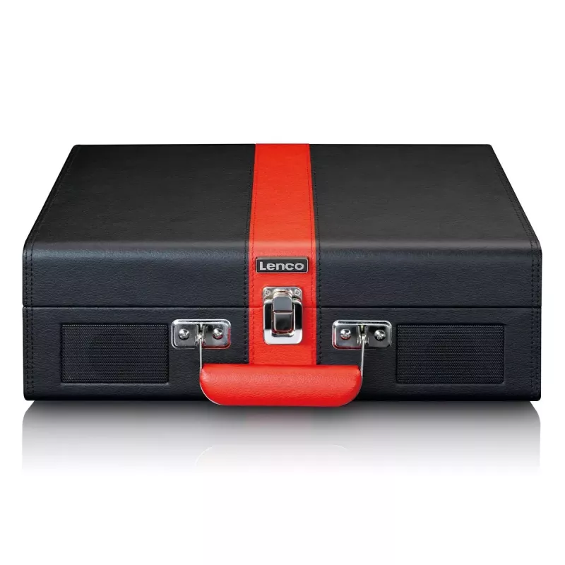 Belt-drive audio turntable Lenco TT-110 Juoda Red Semi Automatic