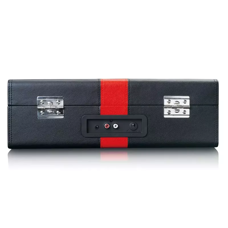 Belt-drive audio turntable Lenco TT-110 Juoda Red Semi Automatic
