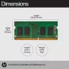 HP 8 GB DDR4 3200 SODIMM atmintis, verslui, Windows 10, Windows 11, 70 mm, 30 mm, 1,5 mm, 8 g