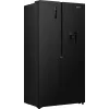 Gorenje Side by Side šaldytuvas NRS917E41BXWD, atskirai stovintis, amerikietiškos durys, juodas, 2 durys, jutiklinis, LED