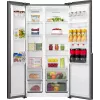 Gorenje Side by Side šaldytuvas NRS917E41BXWD, atskirai stovintis, amerikietiškos durys, juodas, 2 durys, jutiklinis, LED