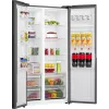 Gorenje Side by Side šaldytuvas NRS917E41BXWD, atskirai stovintis, amerikietiškos durys, juodas, 2 durys, jutiklinis, LED