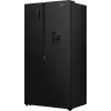 Gorenje Side by Side šaldytuvas NRS917E41BXWD, atskirai stovintis, amerikietiškos durys, juodas, 2 durys, jutiklinis, LED