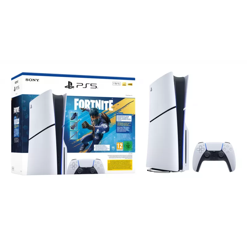 Sony PlayStation 5 - Fortnite Flowering Chaos Bundle 1 TB Wi-Fi Juoda, Balta