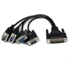 “StarTech.com” 4 prievadų PCI Express PCIe serijinis kombinuotasis adapteris - 2 x RS232 2 x RS422 / RS485