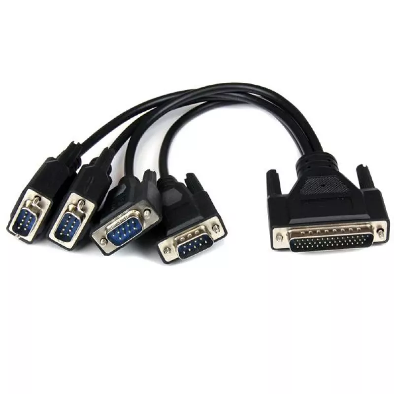 “StarTech.com” 4 prievadų PCI Express PCIe serijinis kombinuotasis adapteris - 2 x RS232 2 x RS422 / RS485