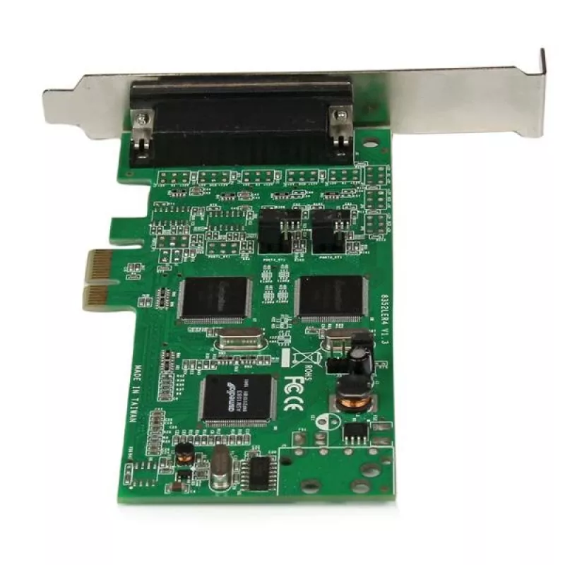 “StarTech.com” 4 prievadų PCI Express PCIe serijinis kombinuotasis adapteris - 2 x RS232 2 x RS422 / RS485