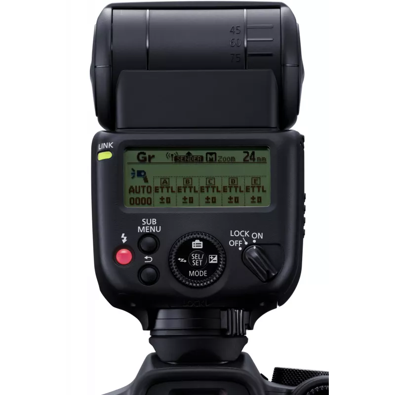 Vaizdo kameros blykstė Canon Speedlite EL-10 juoda AA baterija 287 g
