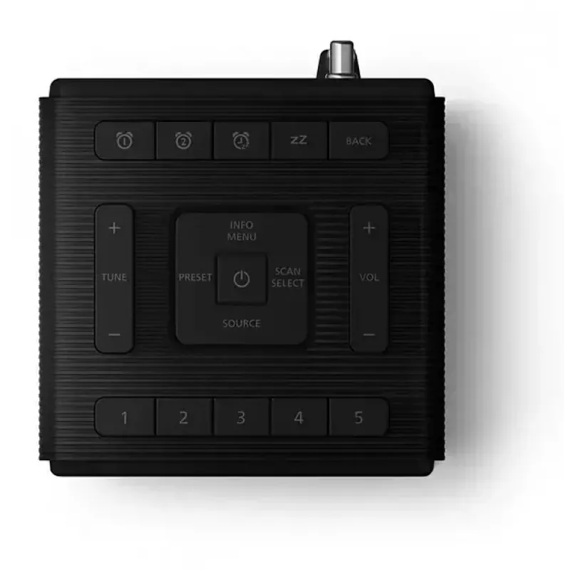 Skaitmeninis žadintuvas Philips TAR5100/10 Juodas 12/24 val. LCD Bluetooth