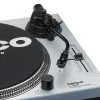 Tiesioginės pavaros patefonas Lenco L-3809ME — rankinis, USB Type-A, metalo mėlynumo
