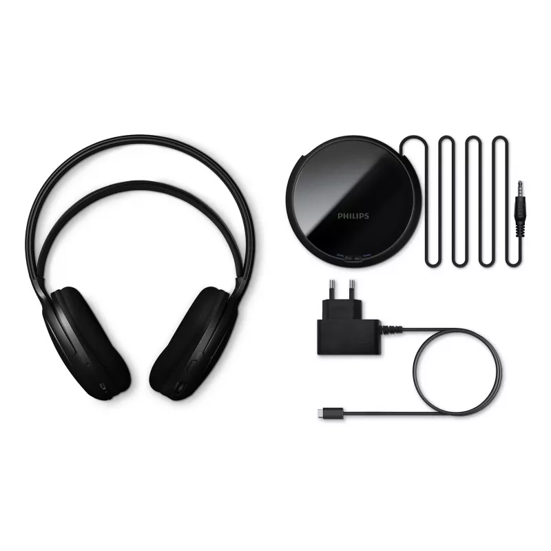 Philips SHC5200M2/12 laisvų rankų įranga Belaidis Ant galvos TV USB Type-C Juoda