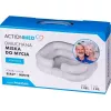Pripučiamas prausimosi dubuo ActionMed PM200AM — nešiojamas stačiakampis higienos baseinas, baltas, su pompa ir žarna