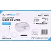 Pripučiamas prausimosi dubuo ActionMed PM200AM — nešiojamas stačiakampis higienos baseinas, baltas, su pompa ir žarna
