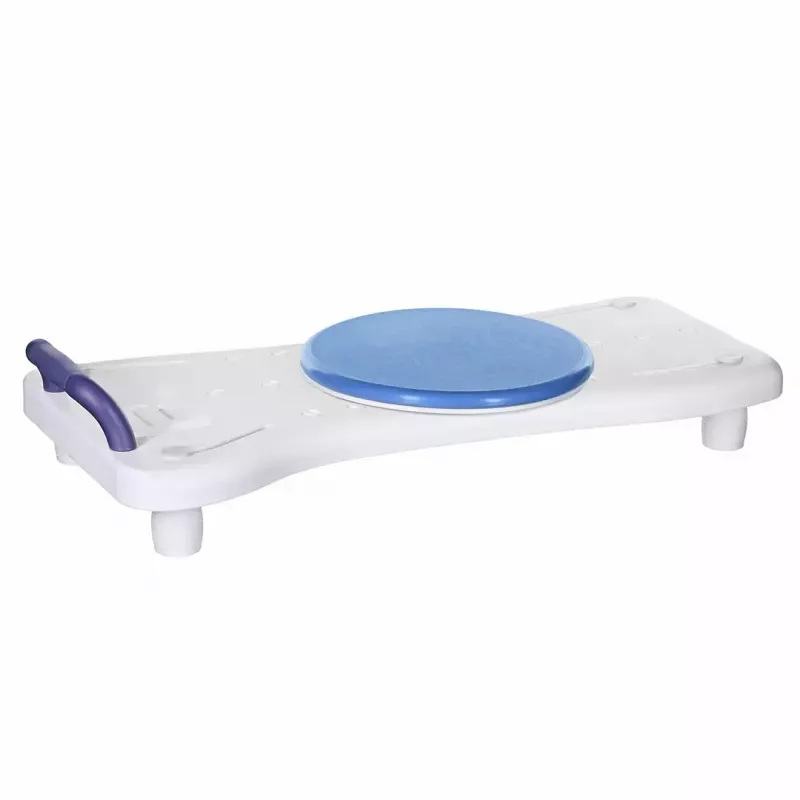 Vonios suolelis ActionMed LW400AM 2-in-1 su pasukamu perkėlimo disku, baltas, atsparus drėgmei, ergonomiška sėdynė, pakabinimo anga