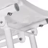 Prie sienos tvirtinama sulankstoma dušo kėdė ActionMed KP600AM — balta, ergonomiška sėdynė, reguliuojamos neslidžios kojelės, 3 kg