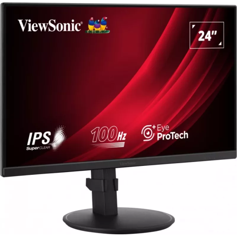 Viewsonic VG2408A-MHD kompiuterio monitorius 61 cm (24 coliai) 1920 x 1080 pikselių Full HD LED juodas