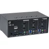 KVM darbalaukio komutatorius InLine 62652I 2 prievadų dviejų monitorių HDMI 4K USB 3.0 Audio