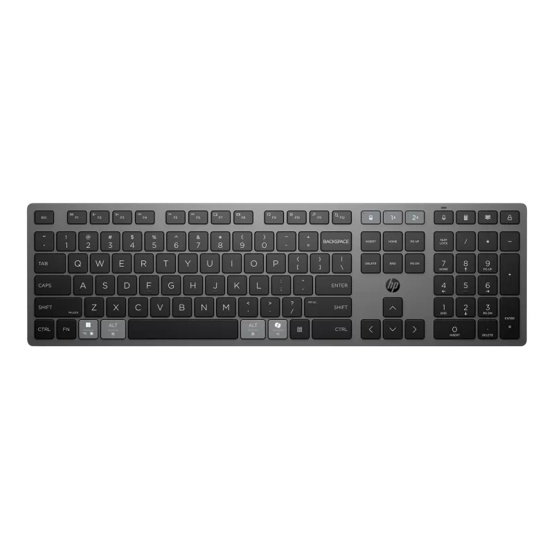 HP 725 Multi-Device Rechargeable Wireless klaviatūra, 499 g, 420,5 x 120,7 x 17,7 mm