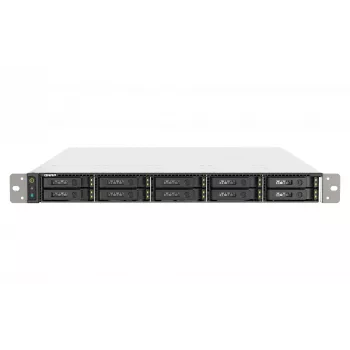 QNAP TS-h1090FU NAS stelažas (1U) EPYC 7302P 128 GB DDR4 0 TB QuTS hero Juoda, Pilka