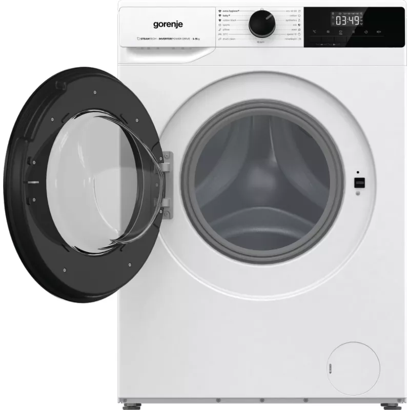Gorenje skalbimo mašina WNHPI94A1PS BK070, priekinis įkrovimas, 9 kg, B, 75 dB, 1400 aps./min, A