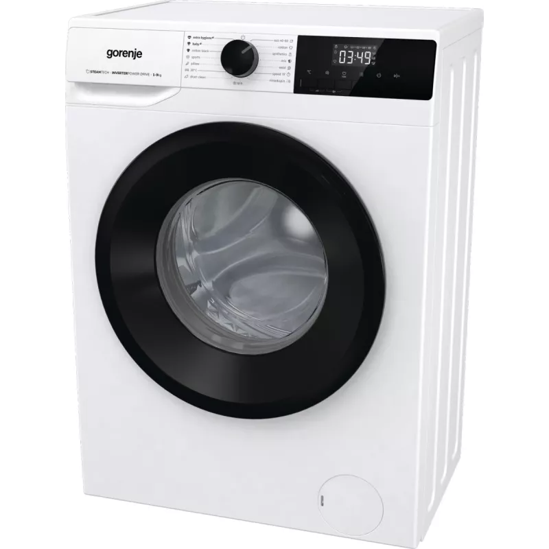 Gorenje skalbimo mašina WNHPI94A1PS BK070, priekinis įkrovimas, 9 kg, B, 75 dB, 1400 aps./min, A