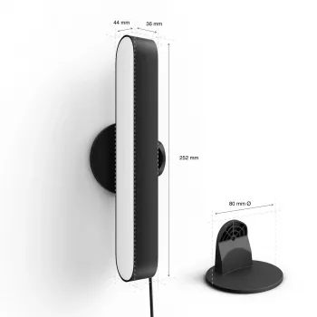 Philips Hue Play šviesos juostų pradinis rinkinys — 2 Play šviesos juostos + Hue Bridge Pro, Bluetooth, juoda, Type C kištukas