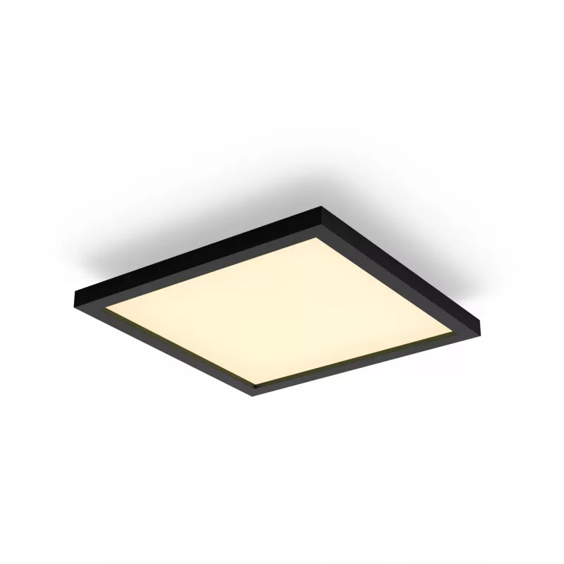 Philips Aurelle Square Panel, išmanusis lubinis šviestuvas, Bluetooth/Zigbee, juodas, LED, aliuminis, keičiamas