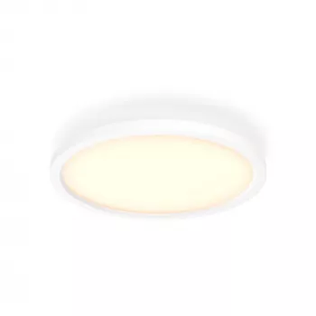 „Philips Aurelle Hue“ apvalus skydinis šviestuvas, išmanus lubų šviestuvas, „Bluetooth“ / „Zigbee“, baltas, LED, aliuminis, kintama
