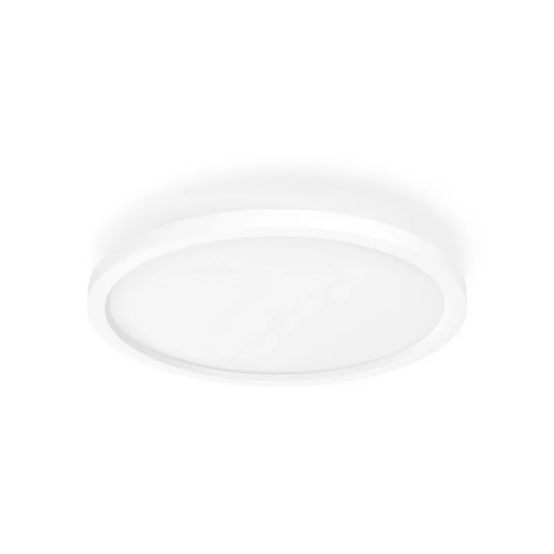 „Philips Aurelle Hue“ apvalus skydinis šviestuvas, išmanus lubų šviestuvas, „Bluetooth“ / „Zigbee“, baltas, LED, aliuminis, kintama