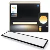 Išmanusis lubinis šviestuvas Signify Philips Aurelle Rectangle Panel — Bluetooth/Zigbee, 1200×300×48 mm, juodas