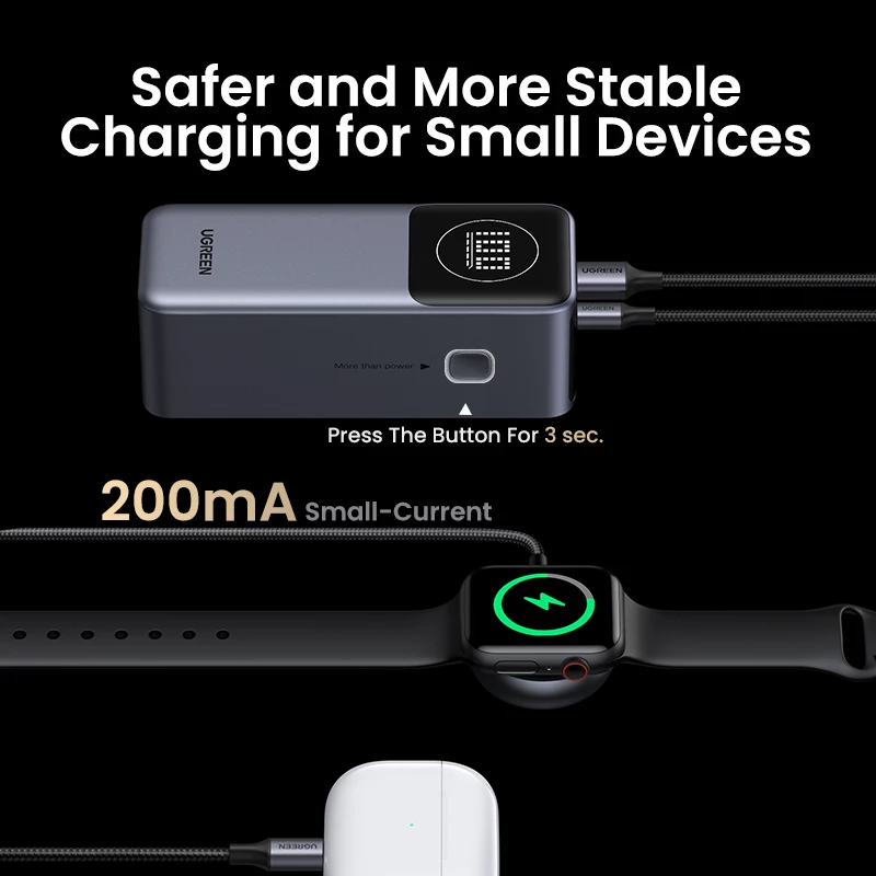 Nešiojama išorinė baterija Ugreen 12000mAh 100W greitasis įkrovimas