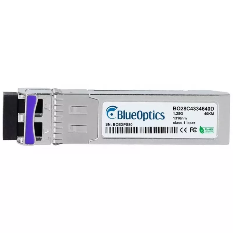 Šviesolaidinis SFP siųstuvas-imtuvas BlueOptics AT-SPBD40DUAL-14-BO, cSFP sąsaja, LC jungtis, aliuminis