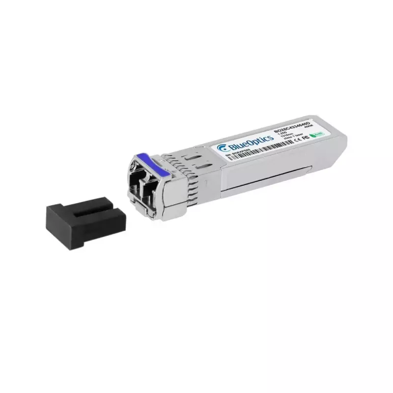 Skaidulinis optinis cSFP siųstuvas-imtuvas BlueOptics CSFP-BX1490-40-D-BO 1250 Mbit/s sidabrinis metalinis korpusas