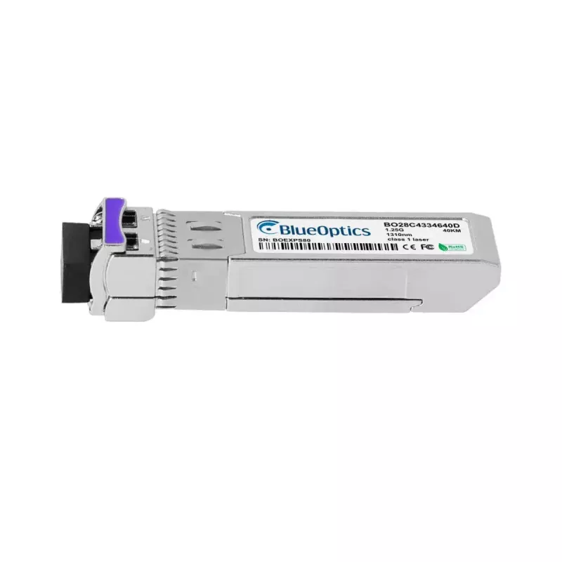 Šviesolaidinis cSFP siųstuvas-imtuvas BlueOptics GLC-2BX-D-40KM-BO 1250 Mbit/s, sidabrinis, MTBF 3 000 000 val.
