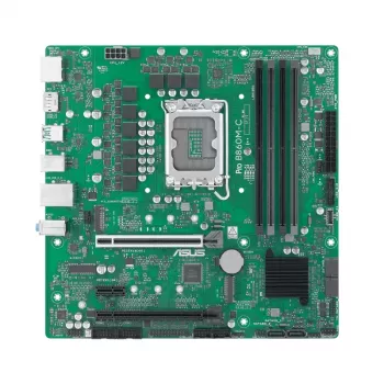 Pagrindinė plokštė ASUS PRO B860M-C-CSM — Intel B860, LGA 1851 (Socket V1), Micro ATX, 4× DIMM DDR5, iki 256 GB