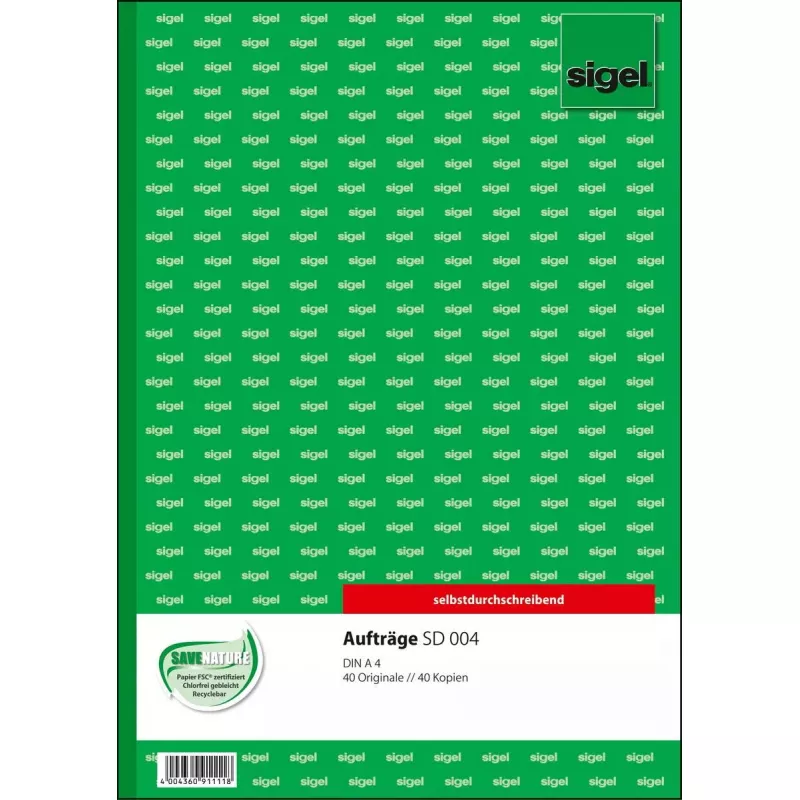 “Verslo” forma Sigel SD006 žalia A4 80 lapų